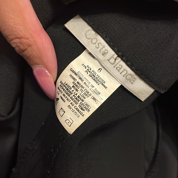 EUC - Costa Blanca Black blazer - size: 6 - Picture 6 of 6
